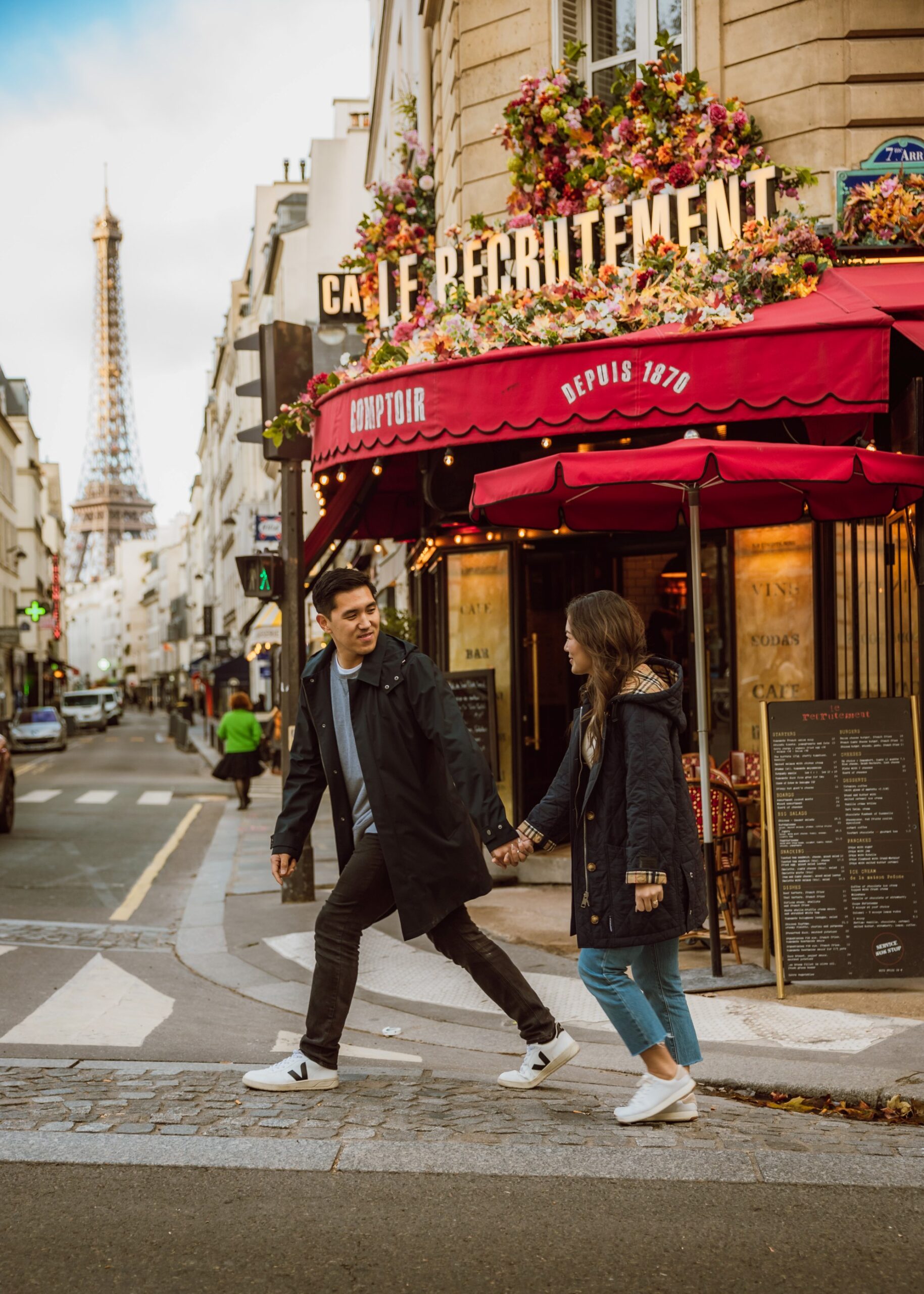 Couple asiat photoshoot Paris professional recruitment