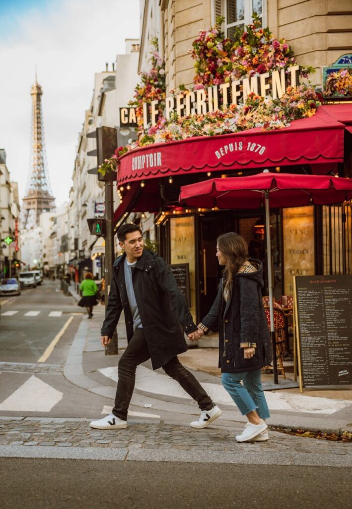Couple asiat photoshoot Paris professional recruitment